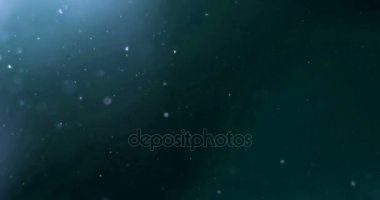 derin mavi okyanus dalgalarının mikro parçacıklar toz bulanıklık bokeh akan su altında arka plan mükemmel sorunsuz döngü