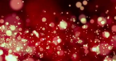 Christmas kırmızı arka plan ile bokeh, xmas tatil Sevgililer günü olay Festival sembolü ışıltı 