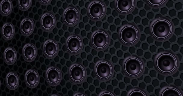 série de haut-parleurs du haut-parleur, fond effet texture, mouvement basse avec alpha, canal 