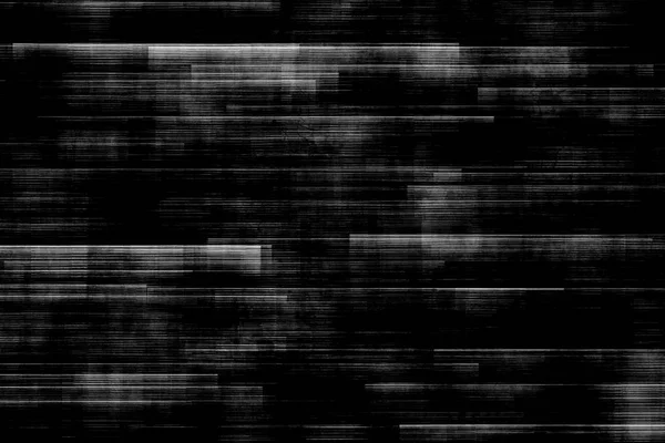 Black and white background realistic flickering, analog vintage TV signal with bad interference, static noise background — Stock Photo, Image