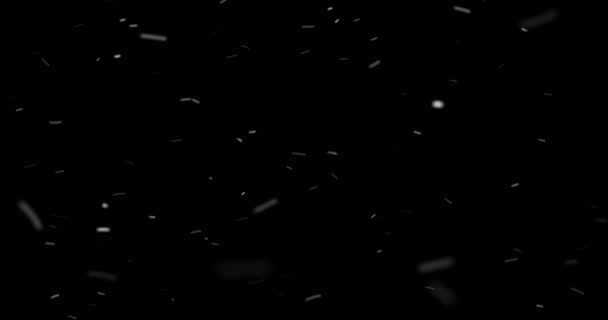 Abstracte stof deeltjes verkeer op donkere achtergrond met licht — Stockvideo