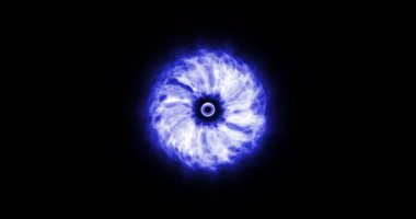 soyut kozmik patlama shockwave mavi enerji siyah arka plan üzerine