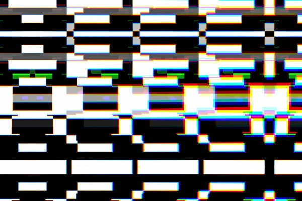 Барвистий фон реалістичного мерехтіння, аналоговий старовинний телевізійний сигнал з поганими перешкодами, статичний шумовий фон — стокове фото