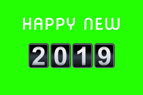 2018 2019 happy new year concept vintage analog counter countdown timer, retro flip number counter from 2018 to 2019 year — Stock Photo, Image