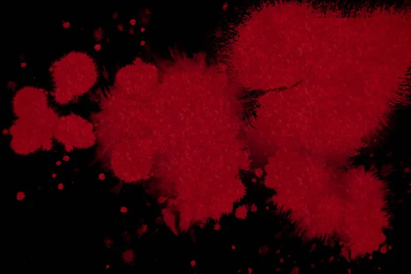 Salpicos de tinta de sangue vermelho abstracto — Fotografia de Stock