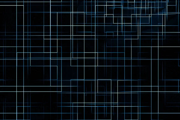 Abstrato digital vertical e horizontal elettric blue lines fundo, textura tecnologia — Fotografia de Stock