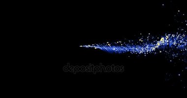 Akış iz dizi renkli glitter pırıltı mavi satırları siyah parçacıkları ile soyut 