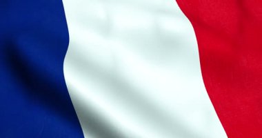 kumaş dokusu Fransa, kırmızı, beyaz bayrak sallayarak, mavi renk Fransız milletinin