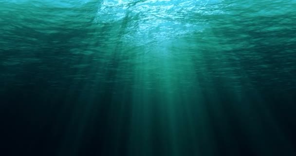 perfekt nahtlose Schleife tiefblauer karibischer Ozeanwellen vor Unterwasserhintergrund