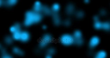 siyah arka plan üzerine, tatil mutlu yeni yıl akan bokeh ile Noel mavi parçacıklar ışıltı 