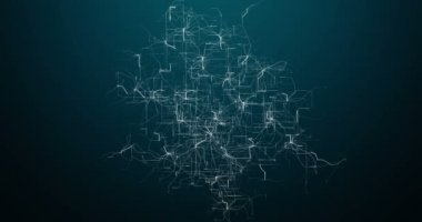 soyut dijital dikey ve yatay elektrik mavi çizgiler hareket, alfa kanalı, teknoloji ile arka plan 