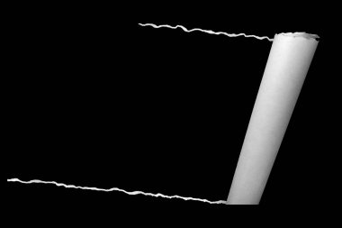 Beyaz buruşuk kağıt etkisi, boş yazı tahtası arka plan, fikir eğitim gibi haddelenmiş