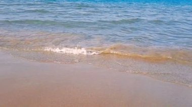altın kum, tatil, atış, ağır çekim, tropikal Karayipler beach deniz dinlenmek ve seyahat 