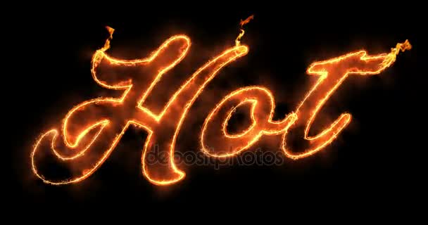 glühend heiß Word-Text mit Flamme Feuer und Rauch in Feuer auf ... glühend heiß Word-Text mit Flamme Feuer und Rauch in Feuer auf ...