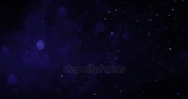 Degrade mavi arka plan bokeh ve toz gibi akan parçacıkları ile olaylar şenlikli tatil yeni yıl Noel bindirme hazır 