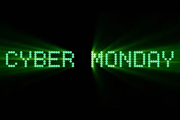 The words cyber monday sale, are you ready question, appearing w — Stock Photo, Image