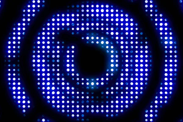 Vintage blue metallic loop circle mit Lichtreflex und blauem Strahl — Stockfoto
