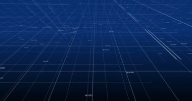 noktalarında mavi degrade arka plan, teknoloji ve finansal grafik ekonomi kavramı soyut numaraları ve hatları,