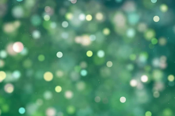 Christmas digital glitter sparks green yellow color particles bo — Stock Photo, Image