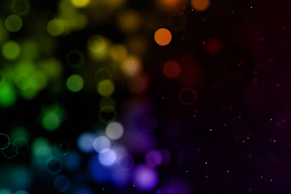 Kerst digitale glitter vonken multi kleur deeltjes bokeh flo — Stockfoto