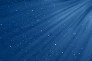 bokeh ve parçacıklar flowi ile soyut degrade mavi arka plan