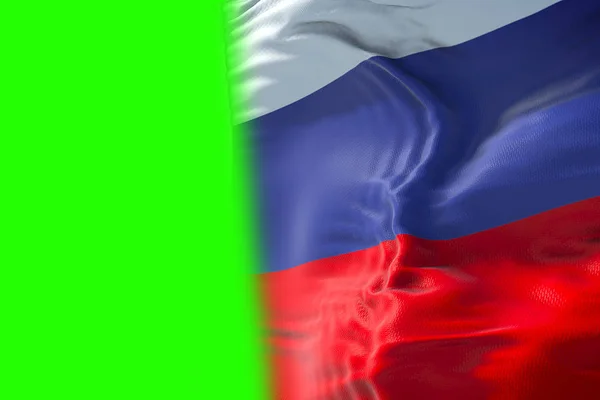 Die Flagge Russlands weht im Wind, die Flagge der Russischen Föderation — Stockfoto