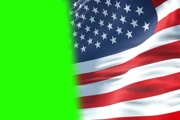 Gros plan du drapeau américain, étoiles et rayures, États-Unis o — Photo