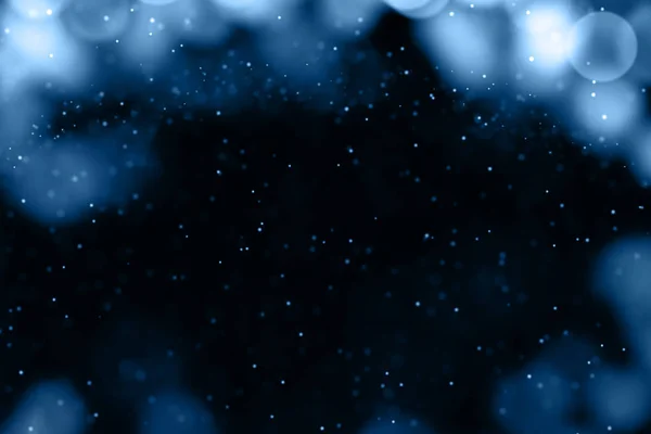 Cornice di sfondo blu gradiente astratto con bokeh e parziale — Foto Stock