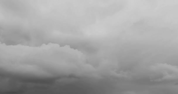 Lasso Tempo Nubi Temporalesche Rapido Movimento Con Nuvole Scure Sullo — Video Stock