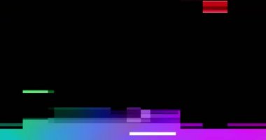 soyut multi renk gerçekçi ekran aksaklık titreşen, kötü girişim ve renk çubukları, statik gürültü arka plan, vintage analog Tv sinyali hazır yerleşimi