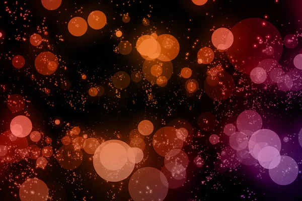 Weihnachten digitaler Glitzerfunken mehrfarbige Partikel bokeh flo — Stockfoto