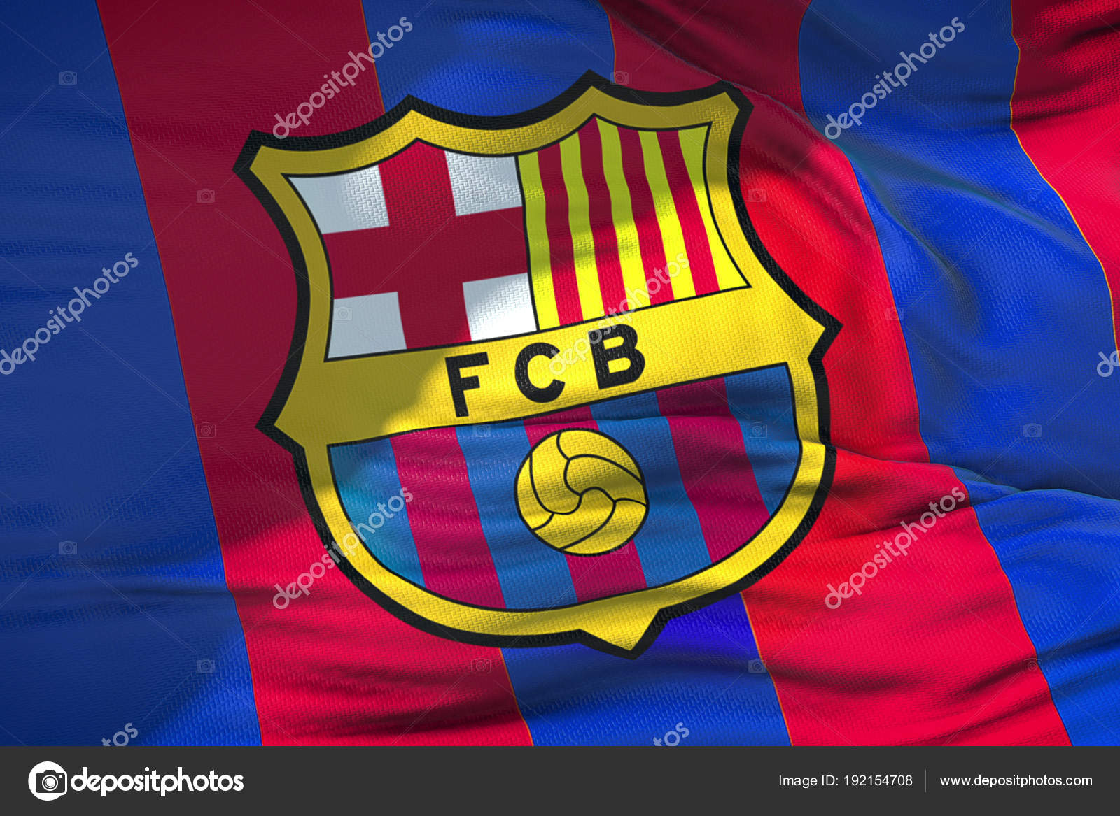Close-up of a Logo of the FC Barcelona Football Club · Free Stock Photo