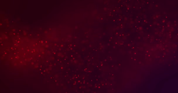 Абстрактный Градиент Рождества Красный Фиолетовый Фон Красным Боке Блестки Текущие — стоковое видео