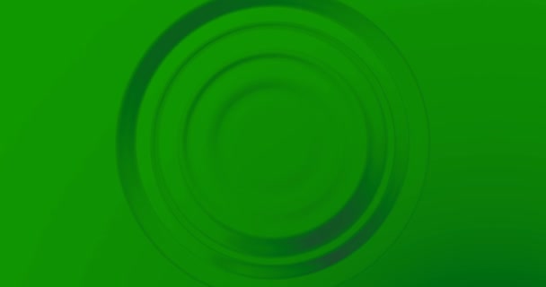 Wave circle water effect in movement on surface on chroma key green screen background, real — Stock Video