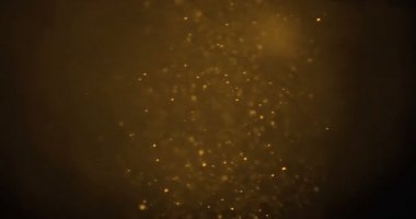 Noel 'in ışıltılı altın sarısı arkaplanı, siyah, altın rengi bayram şenliği, mutlu yıllar.