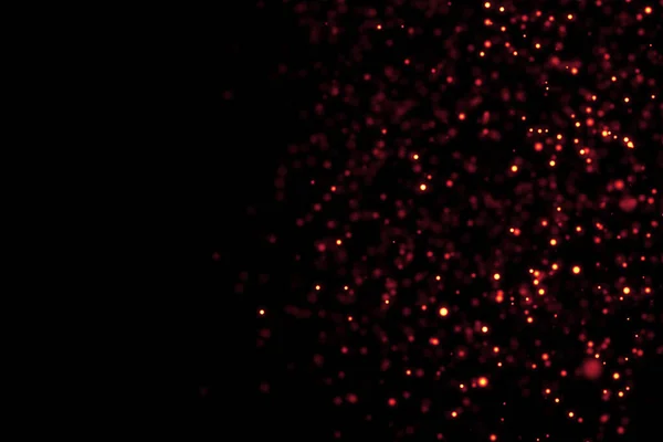 Frame Christmas Digital Glitter Sparks Golden Red Particles Vertical Strips — Stock Photo, Image
