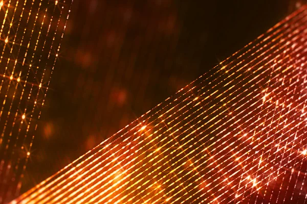 Quadro Natal Faíscas Glitter Digitais Partículas Douradas Tiras Oblíquas Fluindo — Fotografia de Stock