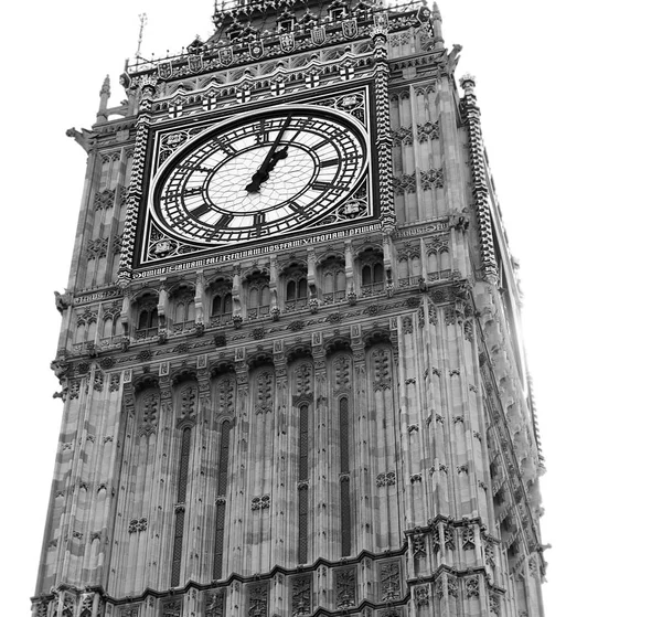 Big Ben saat kulesi izole Londra — Stok fotoğraf