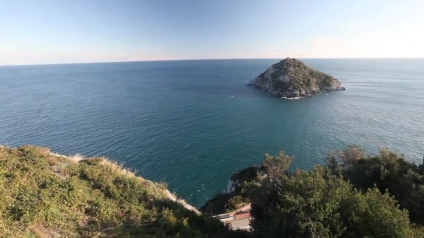 Морське узбережжя у провінції Лігурія — стокове відео