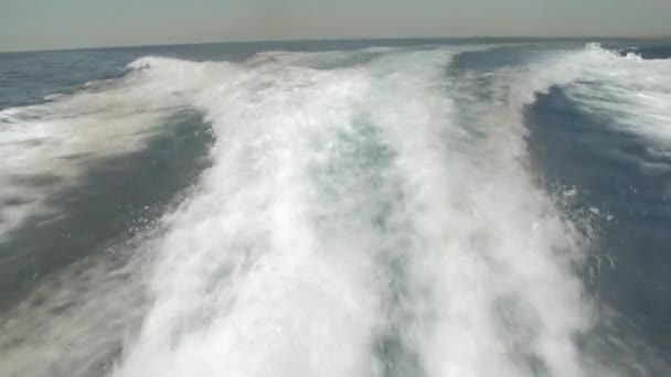 Barca trece prin apă — Videoclip de stoc
