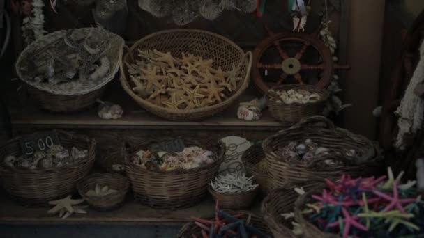 Mariscos en el mercado callejero — Vídeos de Stock