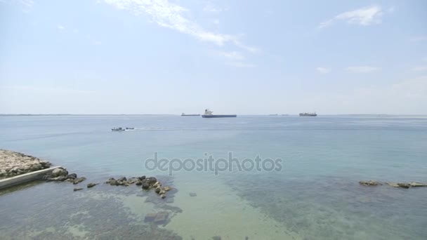 Port in Taranto, Italy — Stock Video