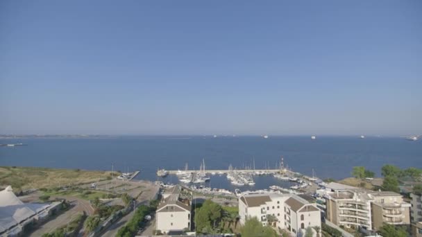 Λιμάνι σε Τάραντας, Ιταλία — Αρχείο Βίντεο