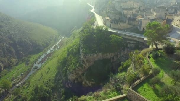 Cidade pequena Matera — Vídeo de Stock