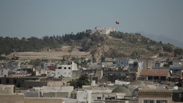 Вид на город Тунис — стоковое видео