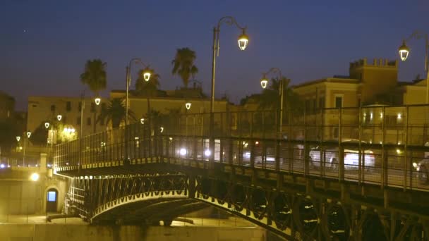 Ponte cittadino di Taranto — Video Stock