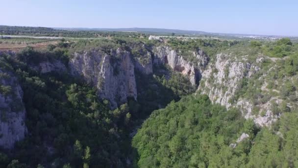 Gorge in Gravina Di Puglia, Italy — Stok video