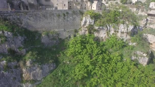 Kleine stad Matera — Stockvideo