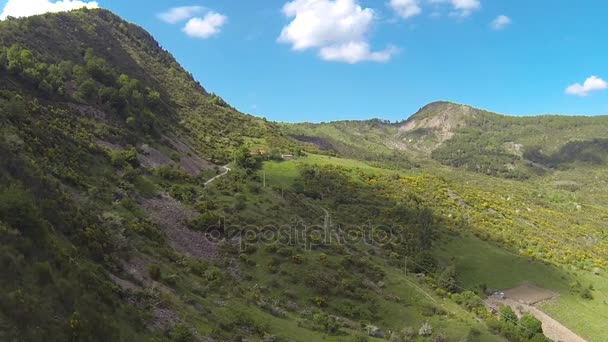 Green hills in Basilicata — Stock Video