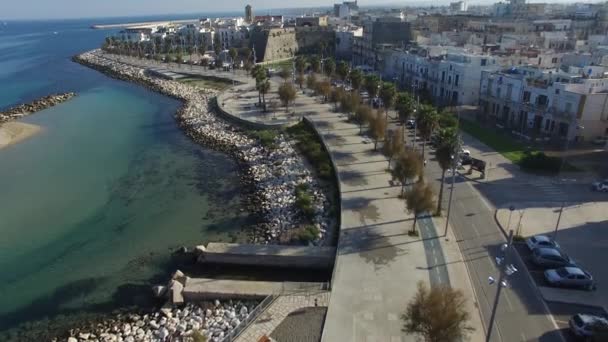 Mola di Bari città e lungomare — Video Stock